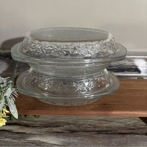 Princess House Clear Personal Glass Casserole dishes 4 piece Set